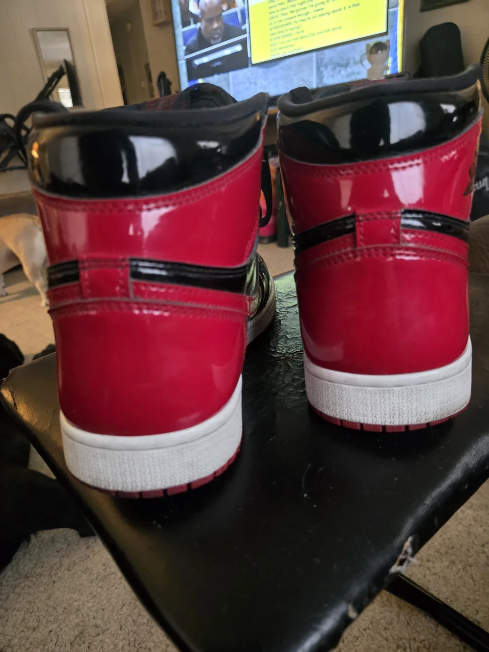 RARE O.G Jordan High-Top Sneakers in Red and Black